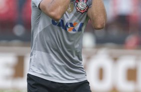 Durante a partida entre Santos x Corinthians realizada esta tarde no estádio do Morumbi, jogo válido pela 10ª rodada do Campeonato Paulista de 2013