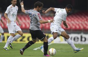 Durante a partida entre Santos x Corinthians realizada esta tarde no estádio do Morumbi, jogo válido pela 10ª rodada do Campeonato Paulista de 2013