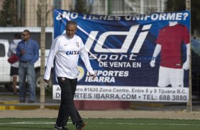 Durante o treino desta tarde na Unidad Deportiva Reforma, na cidade de Tijuana/México. O próximo jogo da equipe será quarta-feira, 06/03, contra o Tijuana, no estádio Caliente, válido pela 3ª rodada da Copa Libertadores 2013. Tijuana - México - 04/03/2013