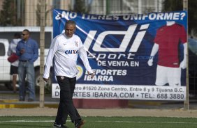 Durante o treino desta tarde na Unidad Deportiva Reforma, na cidade de Tijuana/Mxico. O prximo jogo da equipe ser quarta-feira, 06/03, contra o Tijuana, no estdio Caliente, vlido pela 3 rodada da Copa Libertadores 2013. Tijuana - Mxico - 04/03/2013