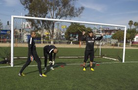 Durante o treino desta tarde na Unidad Deportiva Reforma, na cidade de Tijuana/México. O próximo jogo da equipe será quarta-feira, 06/03, contra o Tijuana, no estádio Caliente, válido pela 3ª rodada da Copa Libertadores 2013. Tijuana - México - 04/03/2013
