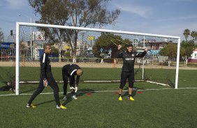 Durante o treino desta tarde na Unidad Deportiva Reforma, na cidade de Tijuana/Mxico. O prximo jogo da equipe ser quarta-feira, 06/03, contra o Tijuana, no estdio Caliente, vlido pela 3 rodada da Copa Libertadores 2013. Tijuana - Mxico - 04/03/2013