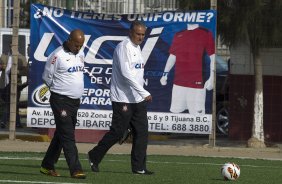 Durante o treino desta tarde na Unidad Deportiva Reforma, na cidade de Tijuana/Mxico. O prximo jogo da equipe ser quarta-feira, 06/03, contra o Tijuana, no estdio Caliente, vlido pela 3 rodada da Copa Libertadores 2013. Tijuana - Mxico - 04/03/2013