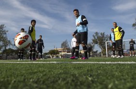 Durante o treino desta tarde na Unidad Deportiva Reforma, na cidade de Tijuana/México. O próximo jogo da equipe será quarta-feira, 06/03, contra o Tijuana, no estádio Caliente, válido pela 3ª rodada da Copa Libertadores 2013. Tijuana - México - 04/03/2013