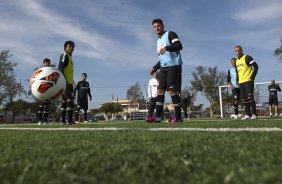 Durante o treino desta tarde na Unidad Deportiva Reforma, na cidade de Tijuana/Mxico. O prximo jogo da equipe ser quarta-feira, 06/03, contra o Tijuana, no estdio Caliente, vlido pela 3 rodada da Copa Libertadores 2013. Tijuana - Mxico - 04/03/2013