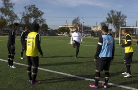 Durante o treino desta tarde na Unidad Deportiva Reforma, na cidade de Tijuana/Mxico. O prximo jogo da equipe ser quarta-feira, 06/03, contra o Tijuana, no estdio Caliente, vlido pela 3 rodada da Copa Libertadores 2013. Tijuana - Mxico - 04/03/2013