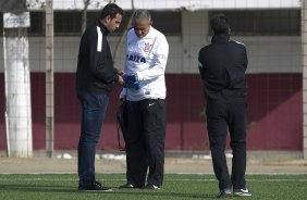 Durante o treino desta tarde na Unidad Deportiva Reforma, na cidade de Tijuana/Mxico. O prximo jogo da equipe ser quarta-feira, 06/03, contra o Tijuana, no estdio Caliente, vlido pela 3 rodada da Copa Libertadores 2013. Tijuana - Mxico - 04/03/2013