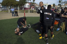 Durante o treino desta tarde na Unidad Deportiva Reforma, na cidade de Tijuana/México. O próximo jogo da equipe será quarta-feira, 06/03, contra o Tijuana, no estádio Caliente, válido pela 3ª rodada da Copa Libertadores 2013. Tijuana - México - 04/03/2013
