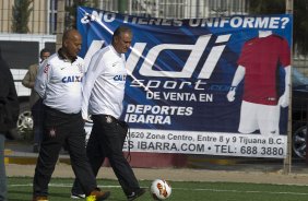 Durante o treino desta tarde na Unidad Deportiva Reforma, na cidade de Tijuana/Mxico. O prximo jogo da equipe ser quarta-feira, 06/03, contra o Tijuana, no estdio Caliente, vlido pela 3 rodada da Copa Libertadores 2013. Tijuana - Mxico - 04/03/2013