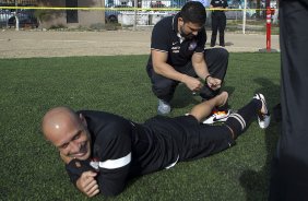 Durante o treino desta tarde na Unidad Deportiva Reforma, na cidade de Tijuana/México. O próximo jogo da equipe será quarta-feira, 06/03, contra o Tijuana, no estádio Caliente, válido pela 3ª rodada da Copa Libertadores 2013. Tijuana - México - 04/03/2013