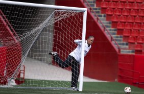 Durante o treino desta tarde no estdio Caliente, na cidade de Tijuana/Mxico. O prximo jogo da equipe ser amanh, quarta-feira, 06/03, contra o Tijuana, no estdio Caliente, vlido pela 3 rodada da Copa Libertadores 2013. Tijuana - Mxico - 05/03/2013