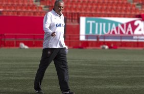 Durante o treino desta tarde no estádio Caliente, na cidade de Tijuana/México. O próximo jogo da equipe será amanhã, quarta-feira, 06/03, contra o Tijuana, no estádio Caliente, válido pela 3ª rodada da Copa Libertadores 2013. Tijuana - México - 05/03/2013