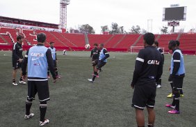 Durante o treino desta tarde no estádio Caliente, na cidade de Tijuana/México. O próximo jogo da equipe será amanhã, quarta-feira, 06/03, contra o Tijuana, no estádio Caliente, válido pela 3ª rodada da Copa Libertadores 2013. Tijuana - México - 05/03/2013
