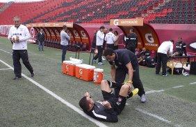 Durante o treino desta tarde no estádio Caliente, na cidade de Tijuana/México. O próximo jogo da equipe será amanhã, quarta-feira, 06/03, contra o Tijuana, no estádio Caliente, válido pela 3ª rodada da Copa Libertadores 2013. Tijuana - México - 05/03/2013