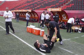 Durante o treino desta tarde no estdio Caliente, na cidade de Tijuana/Mxico. O prximo jogo da equipe ser amanh, quarta-feira, 06/03, contra o Tijuana, no estdio Caliente, vlido pela 3 rodada da Copa Libertadores 2013. Tijuana - Mxico - 05/03/2013