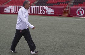 Durante o treino desta tarde no estádio Caliente, na cidade de Tijuana/México. O próximo jogo da equipe será amanhã, quarta-feira, 06/03, contra o Tijuana, no estádio Caliente, válido pela 3ª rodada da Copa Libertadores 2013. Tijuana - México - 05/03/2013