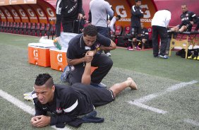 Durante o treino desta tarde no estdio Caliente, na cidade de Tijuana/Mxico. O prximo jogo da equipe ser amanh, quarta-feira, 06/03, contra o Tijuana, no estdio Caliente, vlido pela 3 rodada da Copa Libertadores 2013. Tijuana - Mxico - 05/03/2013