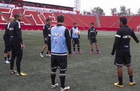 Durante o treino desta tarde no estdio Caliente, na cidade de Tijuana/Mxico. O prximo jogo da equipe ser amanh, quarta-feira, 06/03, contra o Tijuana, no estdio Caliente, vlido pela 3 rodada da Copa Libertadores 2013. Tijuana - Mxico - 05/03/2013