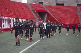 Durante o treino desta tarde no estdio Caliente, na cidade de Tijuana/Mxico. O prximo jogo da equipe ser amanh, quarta-feira, 06/03, contra o Tijuana, no estdio Caliente, vlido pela 3 rodada da Copa Libertadores 2013. Tijuana - Mxico - 05/03/2013