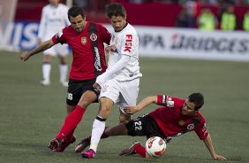 Durante a partida entre Tijuana/México x Corinthians/Brasil, realizada esta tarde no estádio Caliente, terceiro jogo da fase de classificação da Copa Libertadores de América 2013