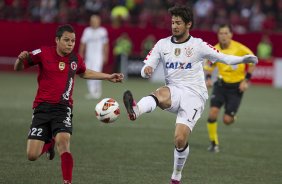 Durante a partida entre Tijuana/México x Corinthians/Brasil, realizada esta tarde no estádio Caliente, terceiro jogo da fase de classificação da Copa Libertadores de América 2013