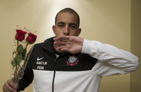 Jogadores preparam homenagem ao Dia Internacional da Mulher, aps o treino desta tarde no estdio Caliente, na cidade de Tijuana/Mxico. O prximo jogo da equipe ser amanh, quarta-feira, 06/03, contra o Tijuana, no estdio Caliente, vlido pela 3 rodada da Copa Libertadores 2013. Tijuana - Mxico - 05/03/2013