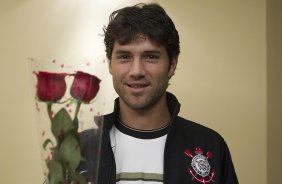 Jogadores preparam homenagem ao Dia Internacional da Mulher, aps o treino desta tarde no estdio Caliente, na cidade de Tijuana/Mxico. O prximo jogo da equipe ser amanh, quarta-feira, 06/03, contra o Tijuana, no estdio Caliente, vlido pela 3 rodada da Copa Libertadores 2013. Tijuana - Mxico - 05/03/2013