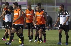 Durante o treino desta tarde no CT Joaquim Grava, no Parque Ecolgico do Tiete. O prximo jogo da equipe ser amanh, quarta-feira, dia 13/03, contra o Tijuana do Mxico, jogo da volta vlido pela fase de classificao da Copa Libertadores da Amrica 2013