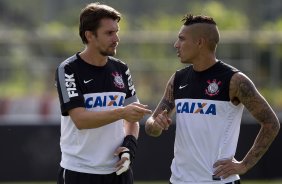 Durante o treino desta tarde no CT Joaquim Grava, no Parque Ecolgico do Tiete. O prximo jogo da equipe ser amanh, quarta-feira, dia 13/03, contra o Tijuana do Mxico, jogo da volta vlido pela fase de classificao da Copa Libertadores da Amrica 2013