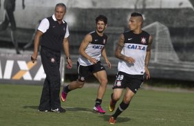 Durante o treino desta tarde no CT Joaquim Grava, no Parque Ecolgico do Tiete. O prximo jogo da equipe ser amanh, quarta-feira, dia 13/03, contra o Tijuana do Mxico, jogo da volta vlido pela fase de classificao da Copa Libertadores da Amrica 2013