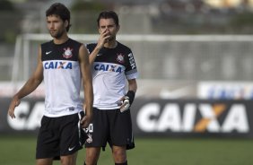 Durante o treino desta tarde no CT Joaquim Grava, no Parque Ecolgico do Tiete. O prximo jogo da equipe ser amanh, quarta-feira, dia 13/03, contra o Tijuana do Mxico, jogo da volta vlido pela fase de classificao da Copa Libertadores da Amrica 2013