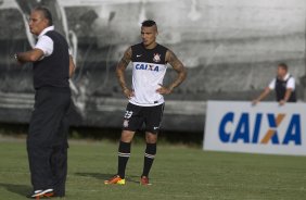 Durante o treino desta tarde no CT Joaquim Grava, no Parque Ecolgico do Tiete. O prximo jogo da equipe ser amanh, quarta-feira, dia 13/03, contra o Tijuana do Mxico, jogo da volta vlido pela fase de classificao da Copa Libertadores da Amrica 2013