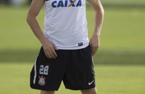 Durante o treino desta tarde no CT Joaquim Grava, no Parque Ecolgico do Tiete. O prximo jogo da equipe ser amanh, quarta-feira, dia 13/03, contra o Tijuana do Mxico, jogo da volta vlido pela fase de classificao da Copa Libertadores da Amrica 2013