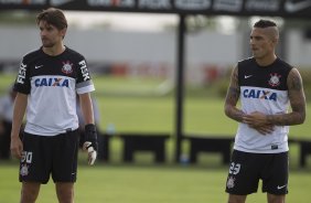 Durante o treino desta tarde no CT Joaquim Grava, no Parque Ecolgico do Tiete. O prximo jogo da equipe ser amanh, quarta-feira, dia 13/03, contra o Tijuana do Mxico, jogo da volta vlido pela fase de classificao da Copa Libertadores da Amrica 2013