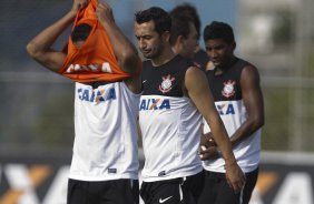 Durante o treino desta tarde no CT Joaquim Grava, no Parque Ecolgico do Tiete. O prximo jogo da equipe ser amanh, quarta-feira, dia 13/03, contra o Tijuana do Mxico, jogo da volta vlido pela fase de classificao da Copa Libertadores da Amrica 2013