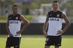 Durante o treino desta tarde no CT Joaquim Grava, no Parque Ecolgico do Tiete. O prximo jogo da equipe ser amanh, quarta-feira, dia 13/03, contra o Tijuana do Mxico, jogo da volta vlido pela fase de classificao da Copa Libertadores da Amrica 2013