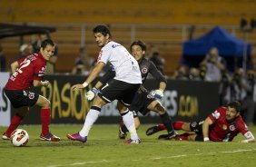 Durante a partida entre Corinthians/Brasil x Tijuana/México, realizada esta noite no estádio do Pacaembu, jogo da volta da fase de classificação da Copa Libertadores de América 2013