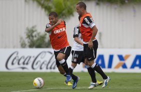 Durante o treino desta tarde no CT Joaquim Grava, no Parque Ecolgico do Tiete. O prximo jogo da equipe ser sbado, dia 17/03, contra a Uniao Barbarese, jogo da 12 rodada do Campeonato Paulista 2013