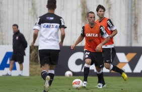 Durante o treino desta tarde no CT Joaquim Grava, no Parque Ecolgico do Tiete. O prximo jogo da equipe ser sbado, dia 17/03, contra a Uniao Barbarese, jogo da 12 rodada do Campeonato Paulista 2013