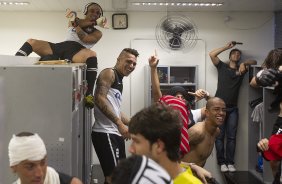 Harlem Sheik aps o treino desta tarde no CT Joaquim Grava, no Parque Ecolgico do Tiete. O prximo jogo da equipe ser amanh, quarta-feira, dia 13/03, contra o Tijuana do Mxico, jogo da volta vlido pela fase de classificao da Copa Libertadores da Amrica 2013