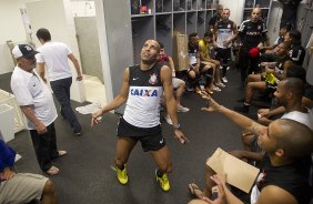 Harlem Sheik aps o treino desta tarde no CT Joaquim Grava, no Parque Ecolgico do Tiete. O prximo jogo da equipe ser amanh, quarta-feira, dia 13/03, contra o Tijuana do Mxico, jogo da volta vlido pela fase de classificao da Copa Libertadores da Amrica 2013