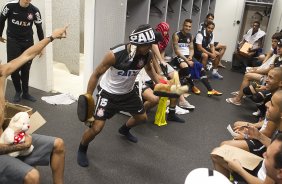 Harlem Sheik aps o treino desta tarde no CT Joaquim Grava, no Parque Ecolgico do Tiete. O prximo jogo da equipe ser amanh, quarta-feira, dia 13/03, contra o Tijuana do Mxico, jogo da volta vlido pela fase de classificao da Copa Libertadores da Amrica 2013