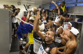 Harlem Sheik aps o treino desta tarde no CT Joaquim Grava, no Parque Ecolgico do Tiete. O prximo jogo da equipe ser amanh, quarta-feira, dia 13/03, contra o Tijuana do Mxico, jogo da volta vlido pela fase de classificao da Copa Libertadores da Amrica 2013