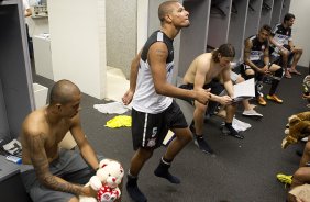 Harlem Sheik após o treino desta tarde no CT Joaquim Grava, no Parque Ecológico do Tiete. O próximo jogo da equipe será amanhã, quarta-feira, dia 13/03, contra o Tijuana do México, jogo da volta válido pela fase de classificação da Copa Libertadores da América 2013