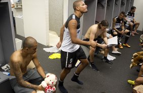 Harlem Sheik aps o treino desta tarde no CT Joaquim Grava, no Parque Ecolgico do Tiete. O prximo jogo da equipe ser amanh, quarta-feira, dia 13/03, contra o Tijuana do Mxico, jogo da volta vlido pela fase de classificao da Copa Libertadores da Amrica 2013