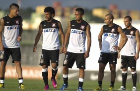 Durante o treino desta tarde no CT Joaquim Grava, no Parque Ecolgico do Tiete. O prximo jogo da equipe ser amanh, sbado, dia 16/03, contra a Uniao Barbarese, jogo da 12 rodada do Campeonato Paulista 2013