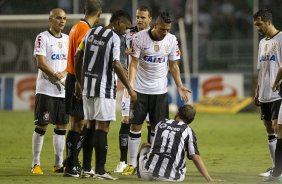 Durante a partida entre Corinthians x Uniao Barbarense realizada esta tarde no estádio do Pacaembu, jogo válido pela 12ª rodada do Campeonato Paulista de 2013