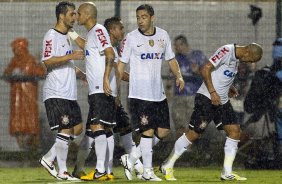Durante a partida entre Corinthians x Uniao Barbarense realizada esta tarde no estádio do Pacaembu, jogo válido pela 12ª rodada do Campeonato Paulista de 2013