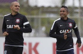 Durante o treino desta manh no CT Joaquim Grava, no Parque Ecolgico do Tiete. O prximo jogo da equipe ser quarta-feira, dia 20/03, contra o XV de Piracicaba, no estdio Baro de Serra Negra, jogo da 13 rodada do Campeonato Paulista 2013
