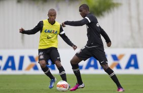 Durante o treino desta manh no CT Joaquim Grava, no Parque Ecolgico do Tiete. O prximo jogo da equipe ser quarta-feira, dia 20/03, contra o XV de Piracicaba, no estdio Baro de Serra Negra, jogo da 13 rodada do Campeonato Paulista 2013